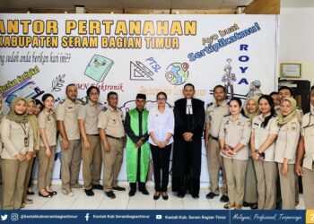 Kepala BPN SBT Lantik Panitia Ajudikasi dan Satgas untuk Jalankan Program PTSL 2025