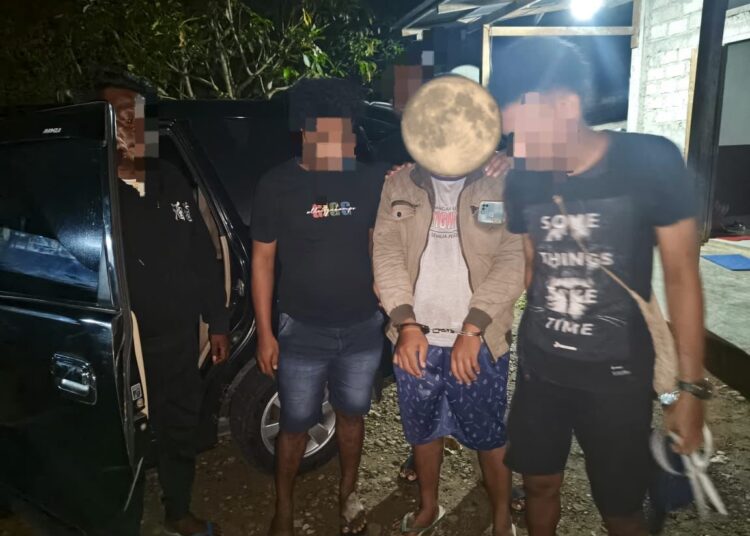 Polisi berhasil menangkap terduga pelaku kasus persetubuhan terhadap anak di Kecamatan Bula Barat. (Dok : Humas Polres SBT)
