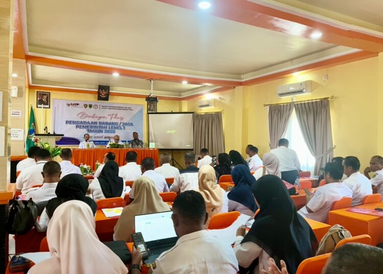 Bagian Pengadaan Barang dan Jasa (Barjas) Sekretariat Daerah (Setda) setempat menggelar Bimbingan Teknis (Bimtek) dan Uji Kompetensi (Ukom) pengadaan Barjas level I.