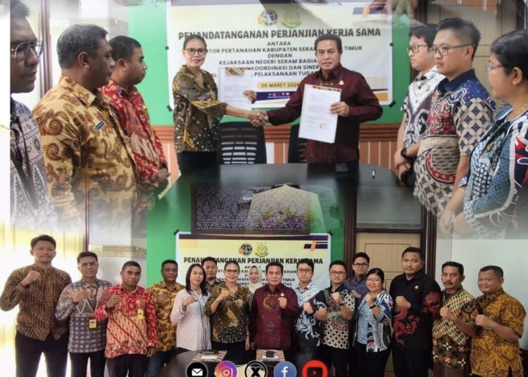 Kantor Pertanahan SBT dan Kejari SBT jalin kerjasama. (Dok : Ist)