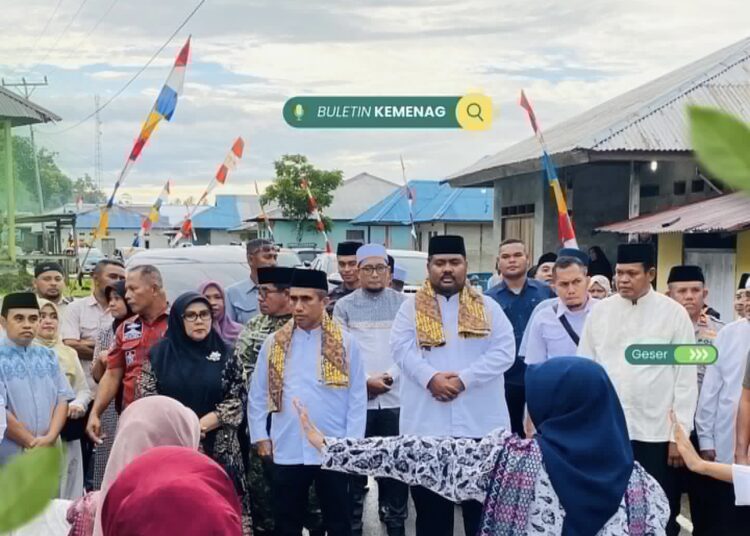 Wakil Bupati SBT M. Miftah Thoha R. Wattimena bersama rombongan melakukan safari ramadhan di Kecamatan Tutuk Tolu (Dok : Humas Kemenag SBT)