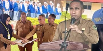 Ujian Sekolah Tingkat SMA Dimulai, Sekda Amahoru Hadiri Pembukaan di SMA 1 SBT
