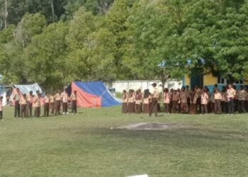 Gencarkan Kegiatan Ekstrakurikuler, SMP 15 SBT Gelar Perkemahan Pramuka