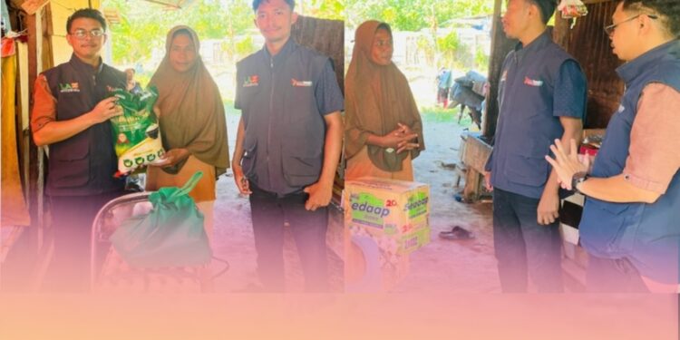 Setelah Dapat Rumah Baru, Keluarga Bapak Bahrum di Kota Bula Terima Bantuan Sembako dari LAZ Cendikia Maluku