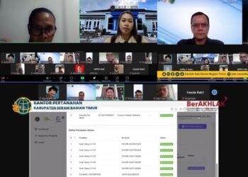 Kantor Pertanahan SBT dan PT Sarana Primadata Verifikasi dan Validasi Penyedia Program PTSL