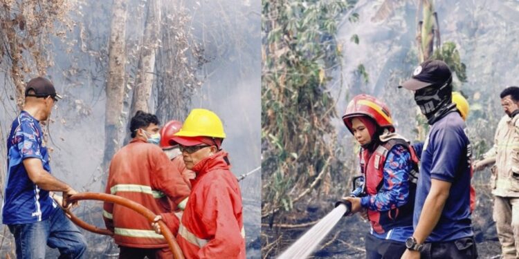 Karhutla Masih Terjadi di SBT, Petugas Damkar Kerja tanpa Jedah