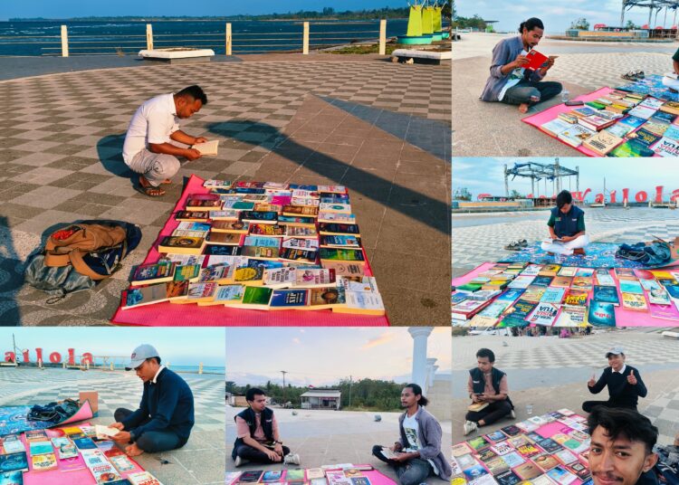 Lembaga Amil Zakat (LAZ) Cendekia Cabang Seram Bagian Timur (SBT) membuka lapak baca di anjungan Pantai Wailola, Kota Bula (Dok : Ist)