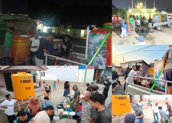 Gandeng Tokoh Masyarkat Bagi 5.500 Liter Air Bersih, PWI SBT Pastikan Distribusi Terus Berlanjut