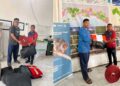 Damkar SBT Dapat Bantuan Selang dan APD dari PT Strata Pacific